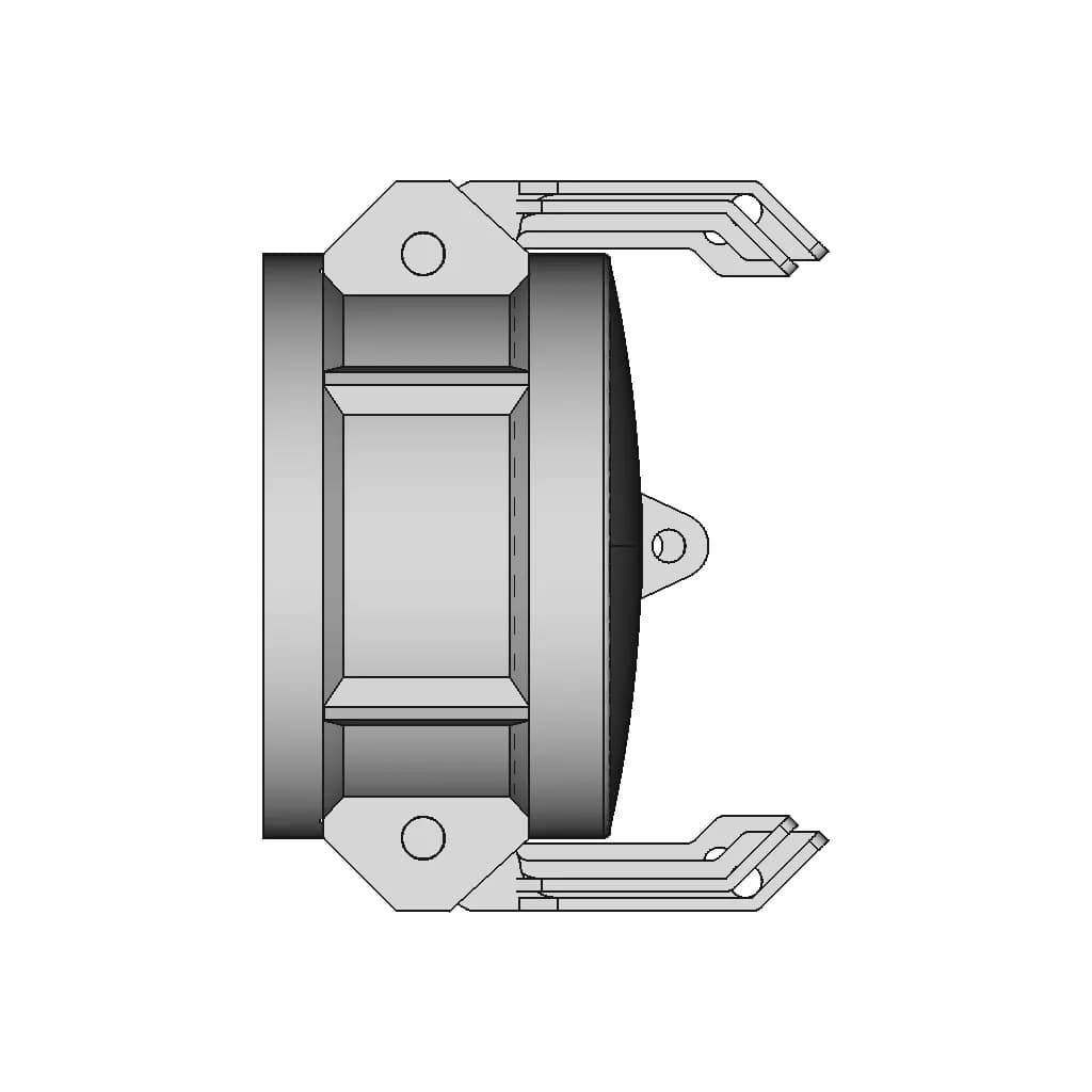 Camlock Al-Dc250 - Downloadable CAD Representation_90_0_degree_snapshot
