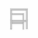 Table Squre Tube Structre 650 X 450 Mm | High-Quality CAD Model_0_0_degree_snapshot
