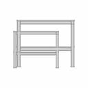 Table Squre Tube Structre 650 X 450 Mm | High-Quality CAD Model_0_270_degree_snapshot