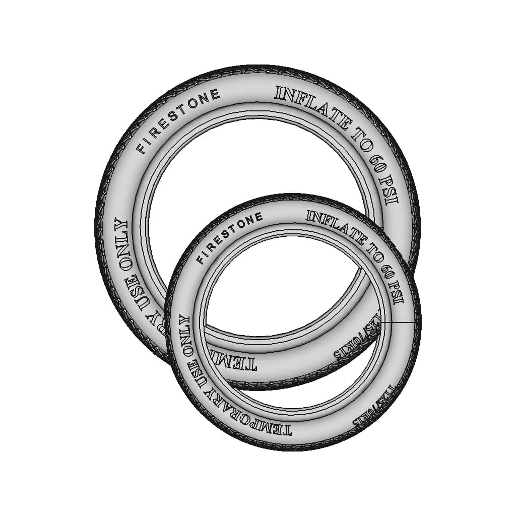T175 70 R 15 Temporary Spare - Downloadable CAD Representation_0_90_degree_snapshot