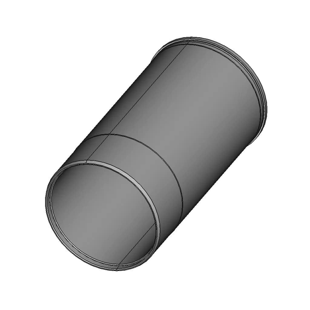 Wet Cylinder Liner For Maybach Hl 234 Engine - Standard Mechanical Component_60_30_degree_snapshot