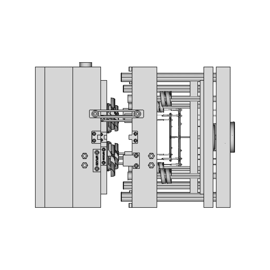 Fan Mold (3 Plate Mold Design) - Standard Mechanical Component_0_270_degree_snapshot