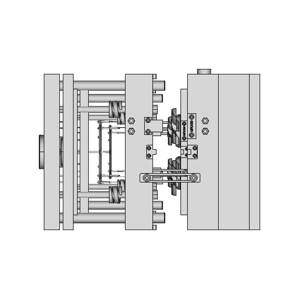 Fan Mold (3 Plate Mold Design) - Standard Mechanical Component_0_90_degree_snapshot