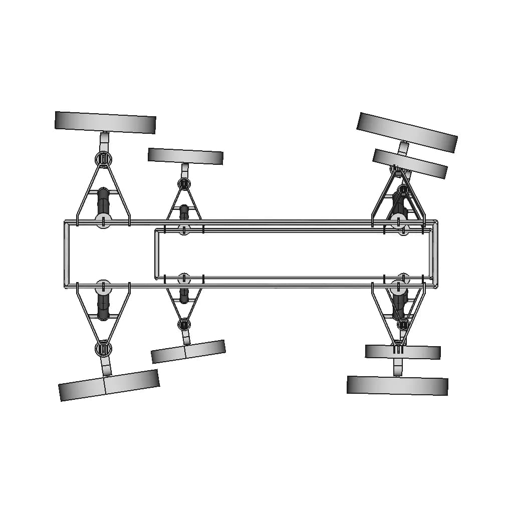 Double Wishbone Suspension System - Downloadable CAD Representation_270_0_degree_snapshot