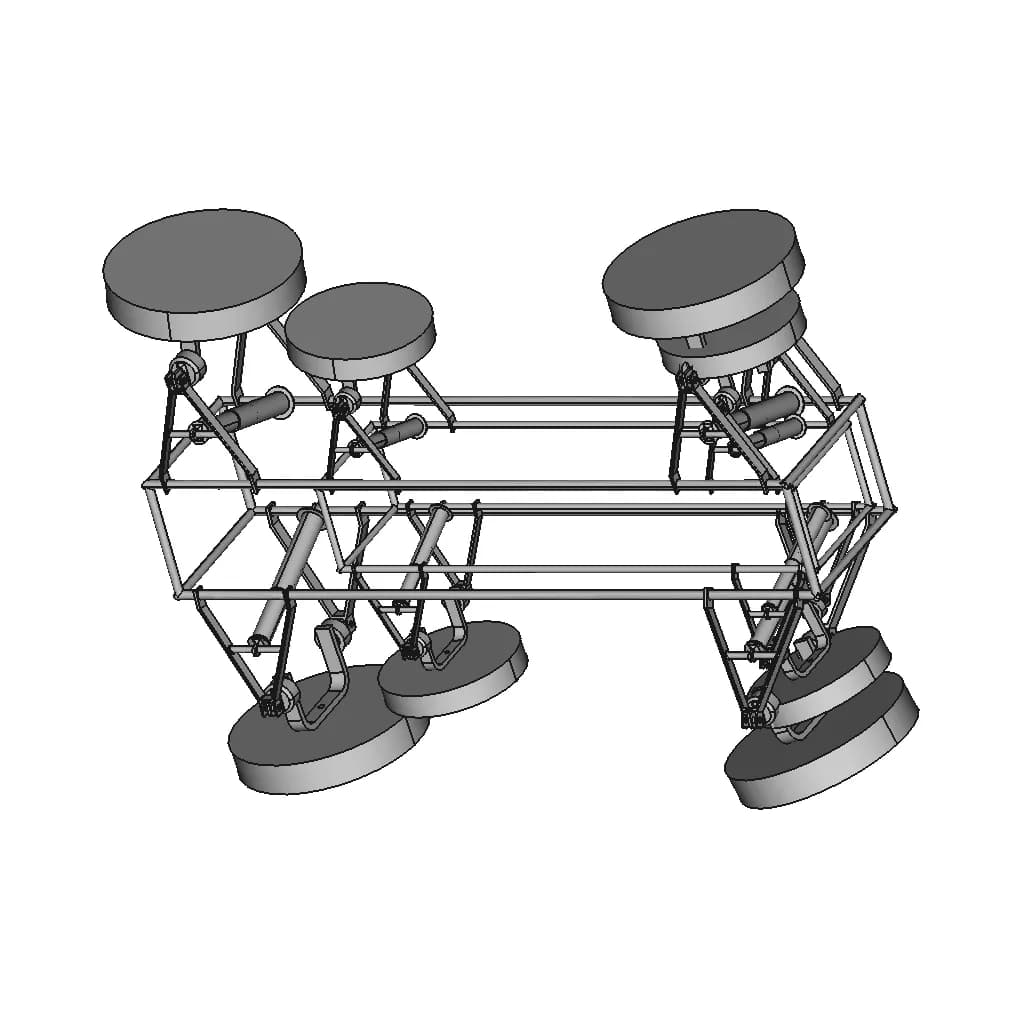 Double Wishbone Suspension System - Downloadable CAD Representation_60_30_degree_snapshot
