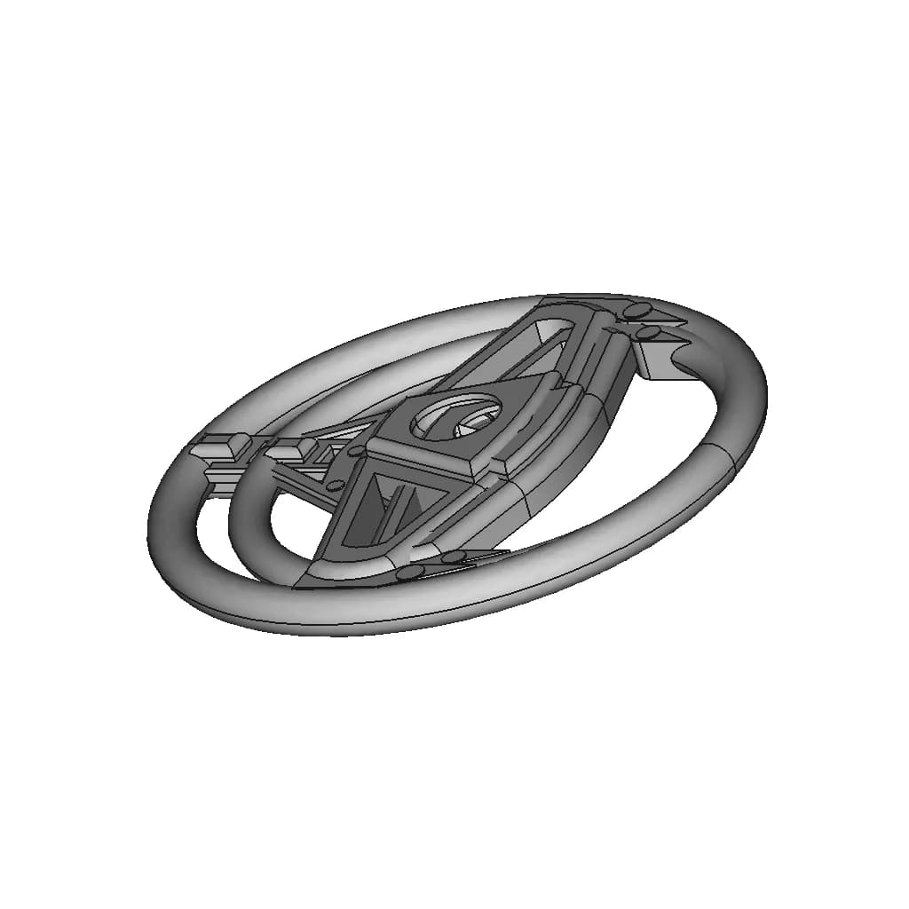 Steering Wheel Design | High-Quality CAD Model_60_30_degree_snapshot