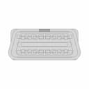Female Obd2 Connector With Straight Pins - Downloadable CAD Representation_0_0_degree_snapshot