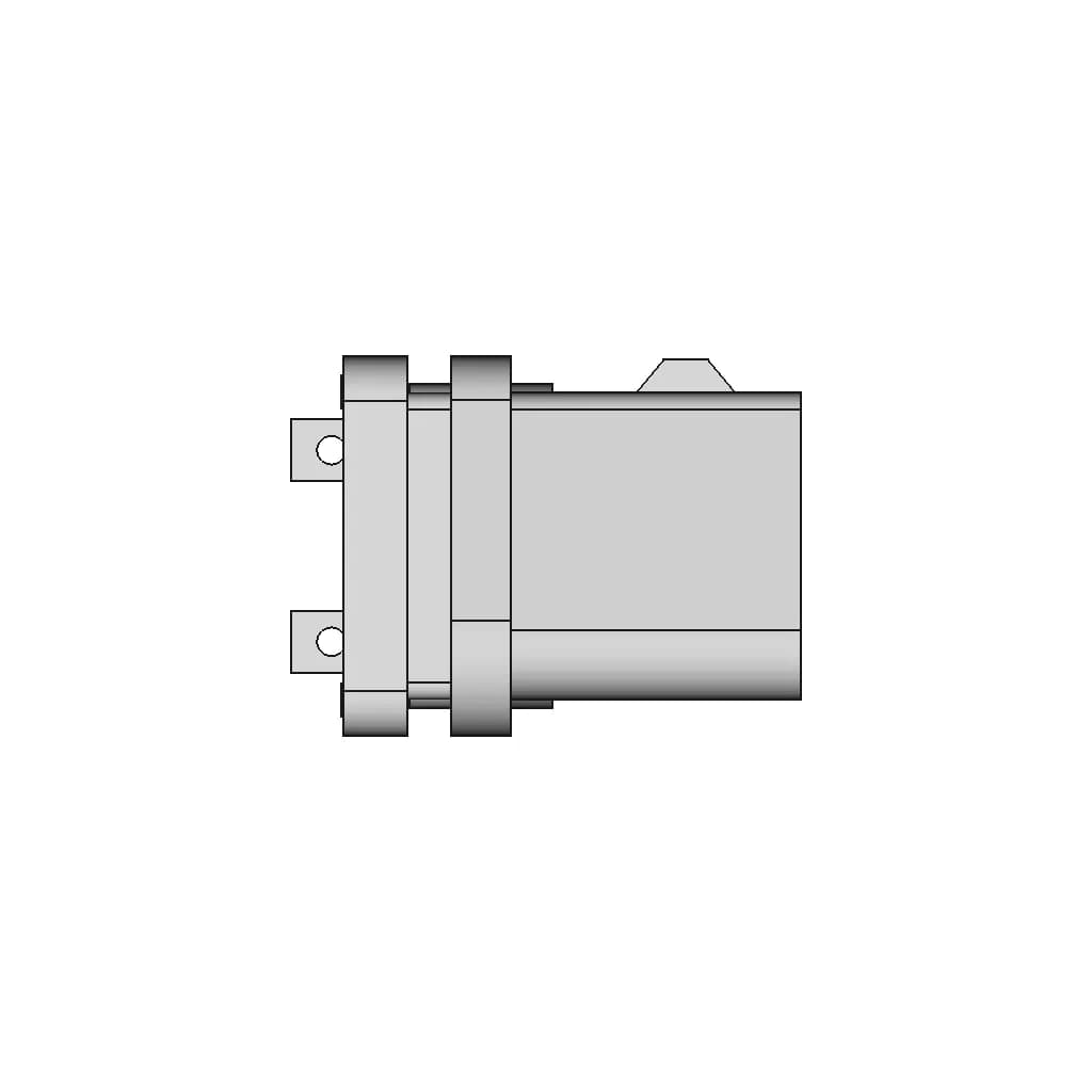 Female Obd2 Connector With Straight Pins - Downloadable CAD Representation_0_270_degree_snapshot