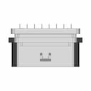 Female Obd2 Connector With Straight Pins - Downloadable CAD Representation_270_0_degree_snapshot