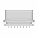 Female Obd2 Connector With Straight Pins - Downloadable CAD Representation_90_0_degree_snapshot