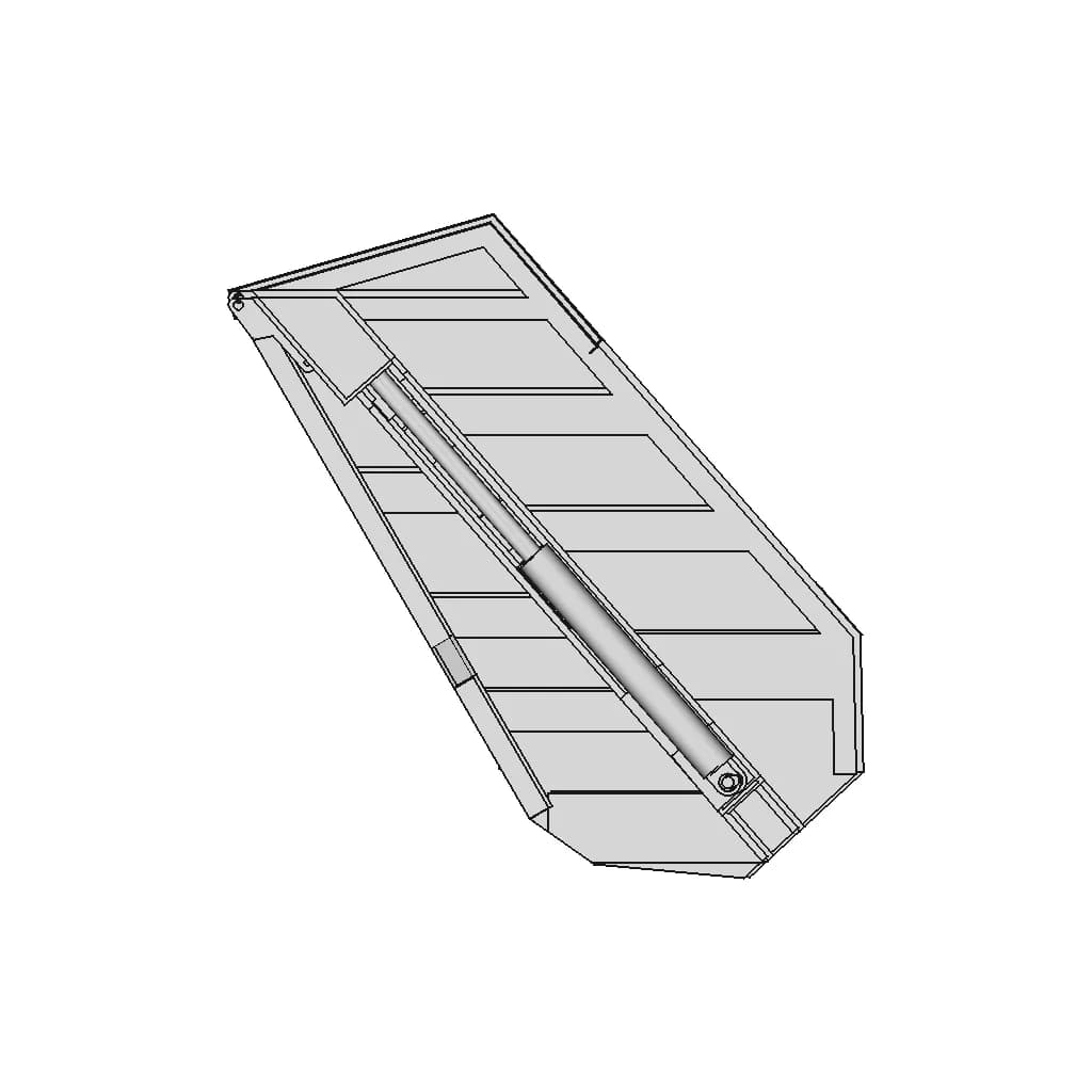 Garbage Compactor Tail Gate | 3D Engineering Design File_0_0_degree_snapshot