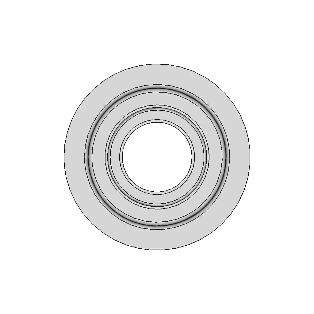 Ступицы Классики Под Двухрядный Подшипник | High-Quality CAD Model_0_90_degree_snapshot
