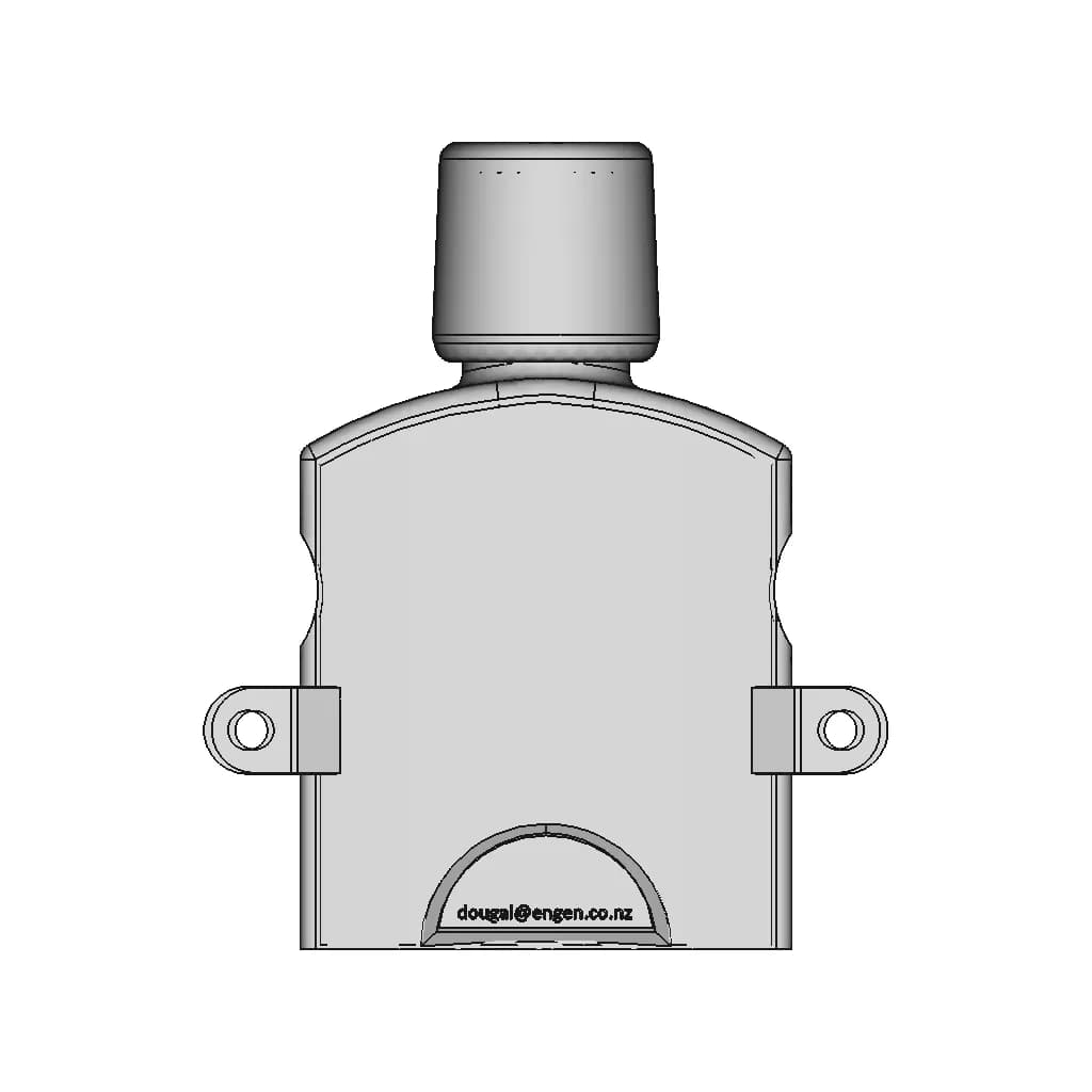 7 Pin Flat Trailer Socket - Standard Mechanical Component_270_0_degree_snapshot