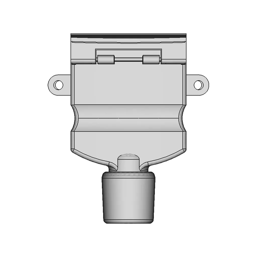 7 Pin Flat Trailer Socket - Standard Mechanical Component_90_0_degree_snapshot