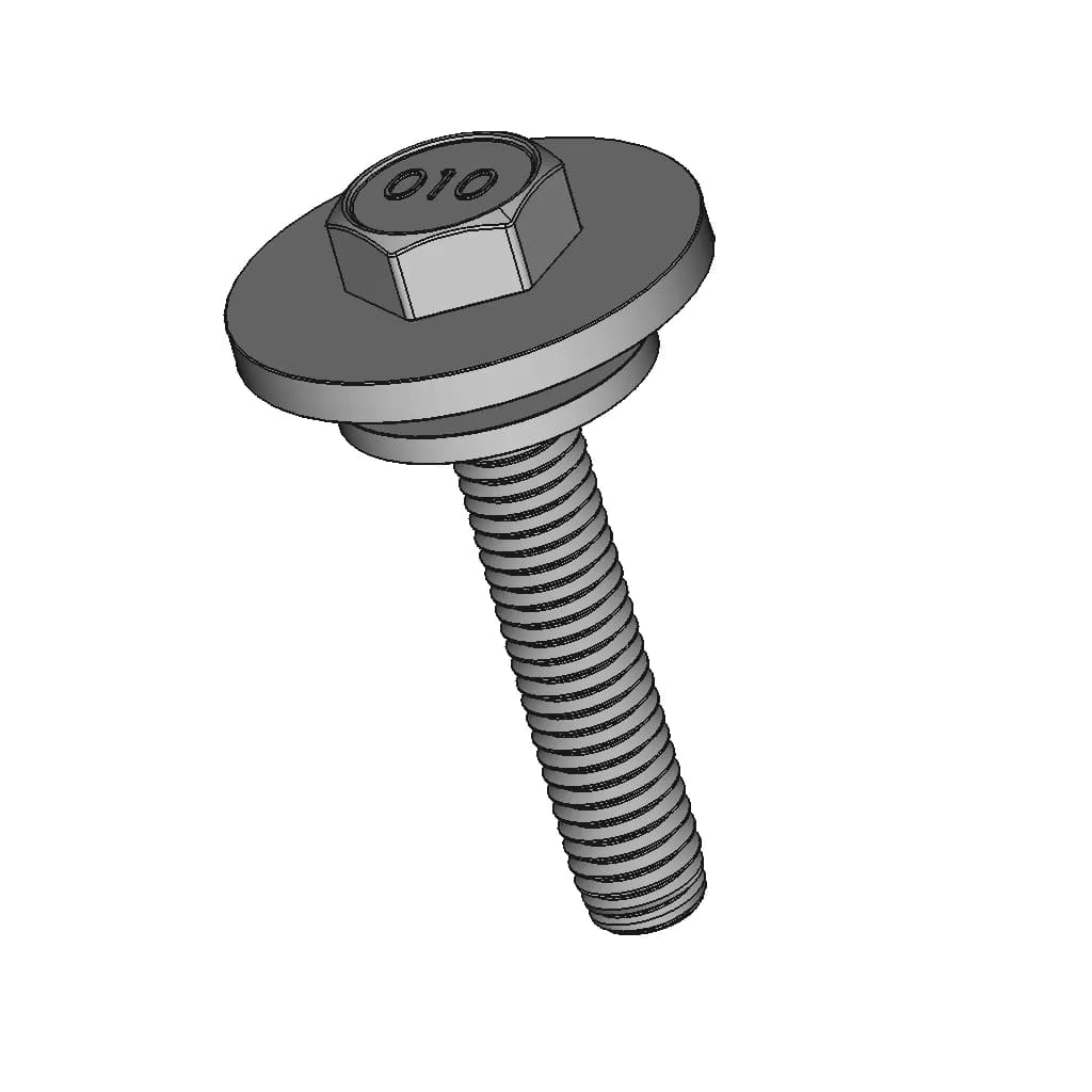 M8-1.25 X 45Mm Hex Washer Head Bolt - Standard Mechanical Component_60_30_degree_snapshot