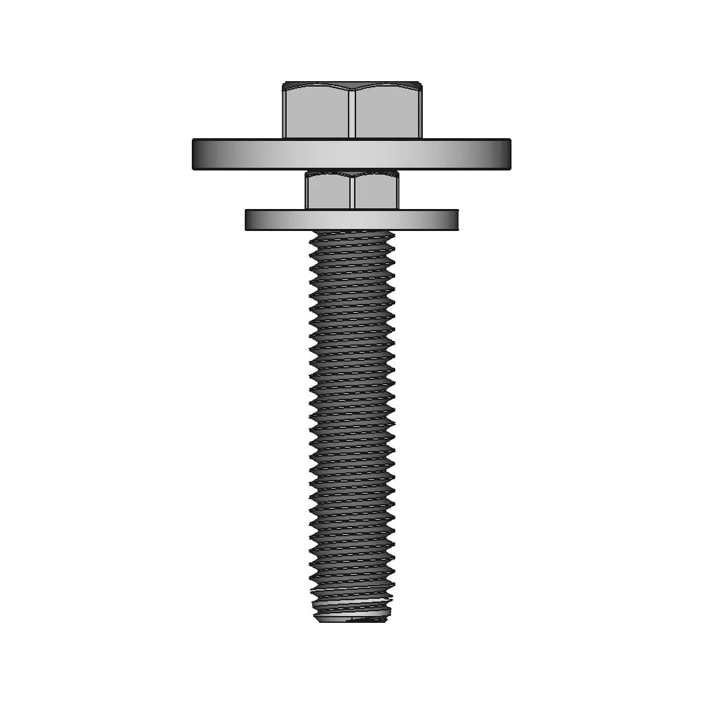 M8-1.25 X 45Mm Hex Washer Head Bolt - Standard Mechanical Component_90_0_degree_snapshot