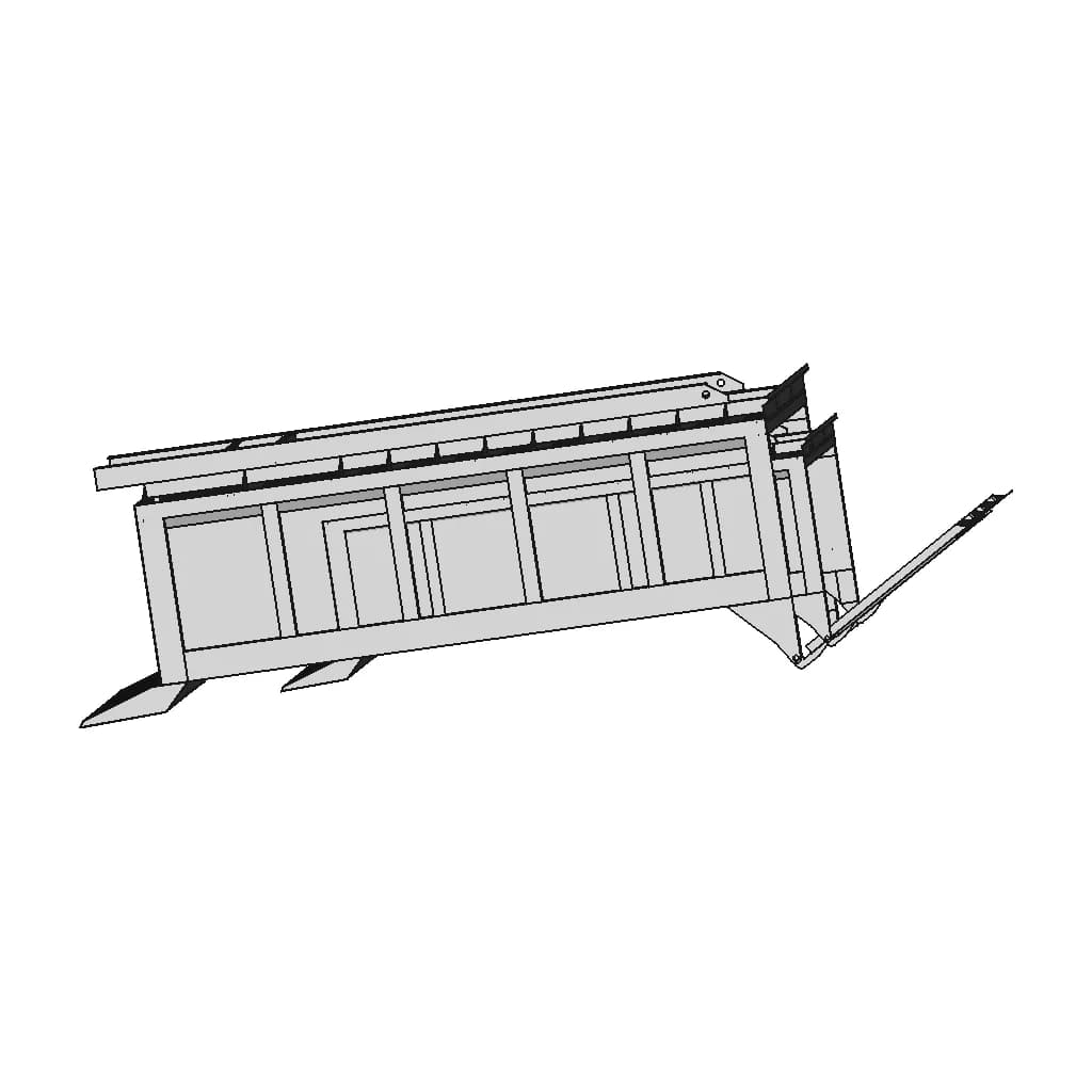 Dump Truck Body 10 Tons Load Capacity | High-Quality CAD Model_0_270_degree_snapshot