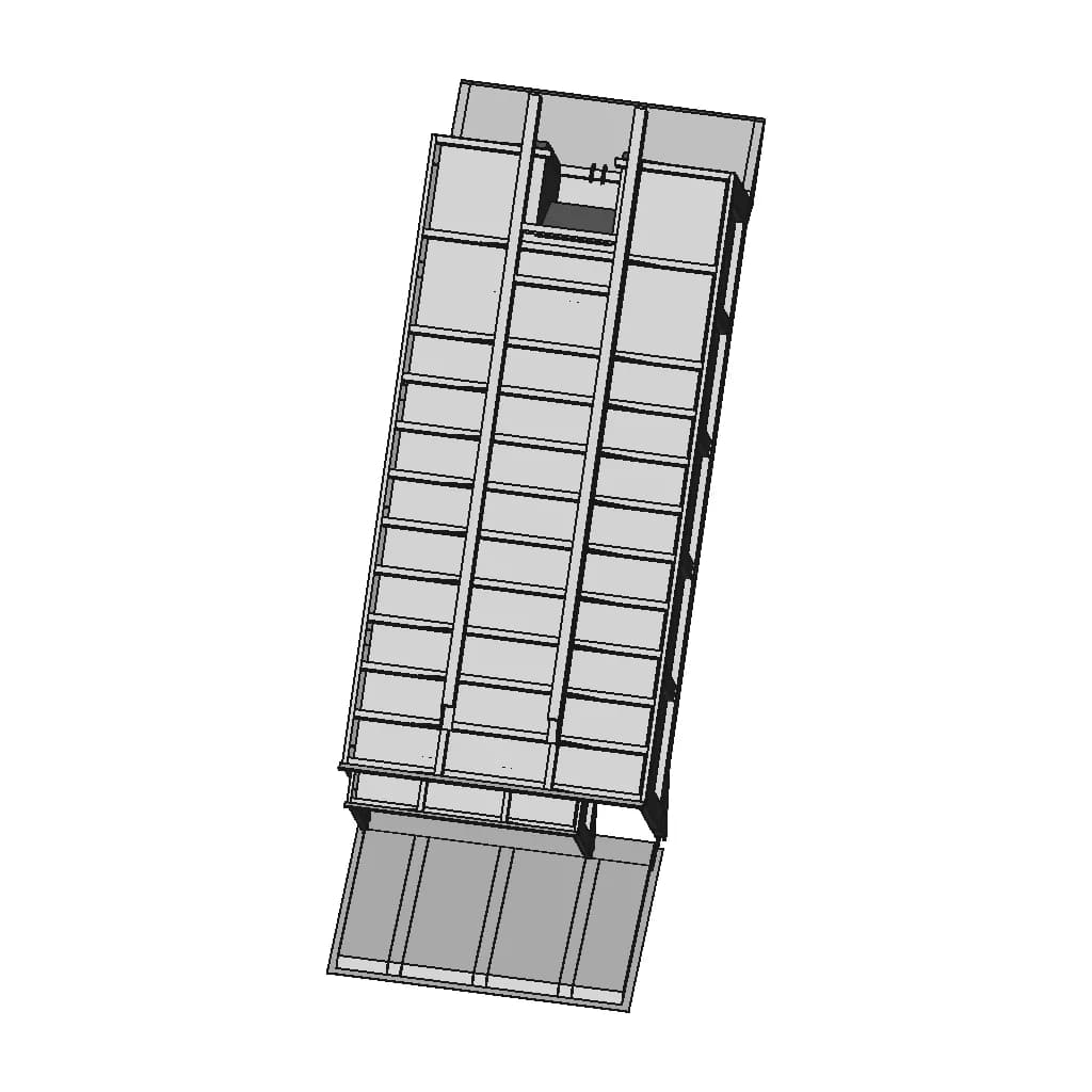 Dump Truck Body 10 Tons Load Capacity | High-Quality CAD Model_270_0_degree_snapshot