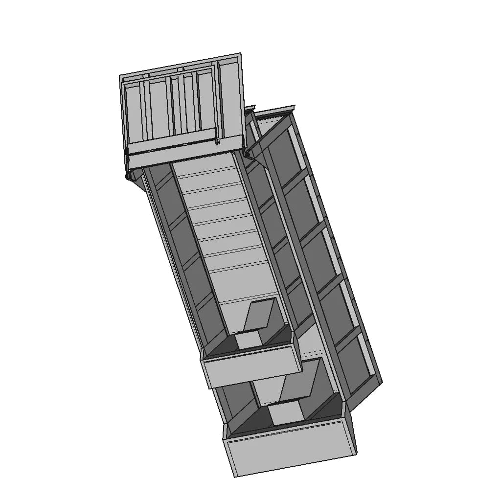 Dump Truck Body 10 Tons Load Capacity | High-Quality CAD Model_60_30_degree_snapshot