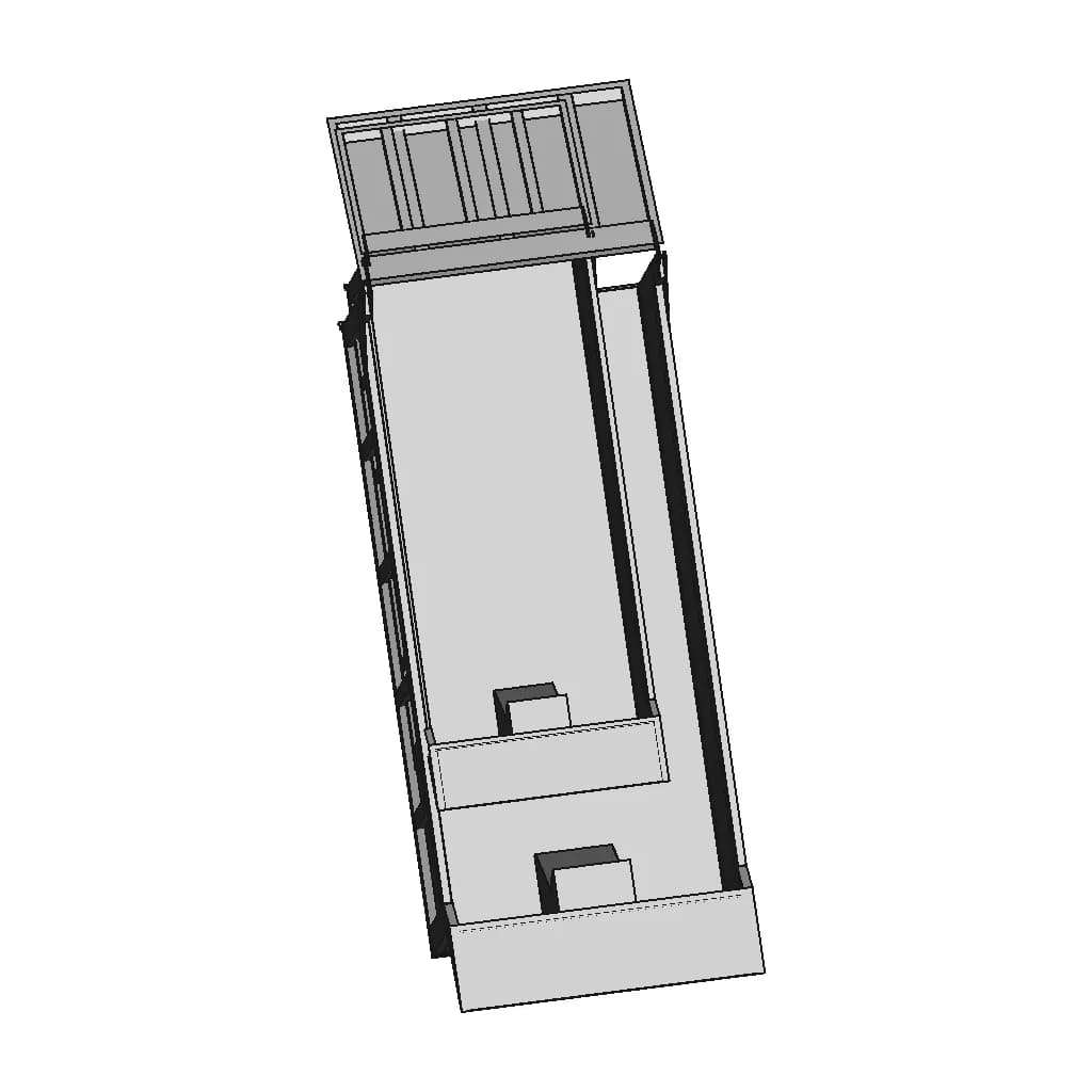 Dump Truck Body 10 Tons Load Capacity | High-Quality CAD Model_90_0_degree_snapshot