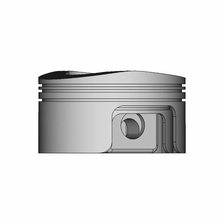 Engine Piston Head Mixed Type | 3D Engineering Design File