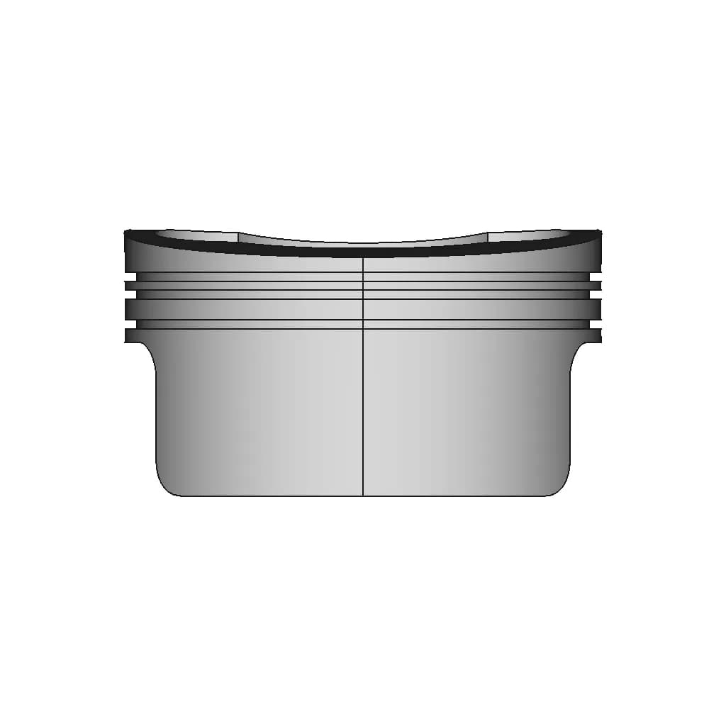 Engine Piston Head Mixed Type | 3D Engineering Design File_0_270_degree_snapshot