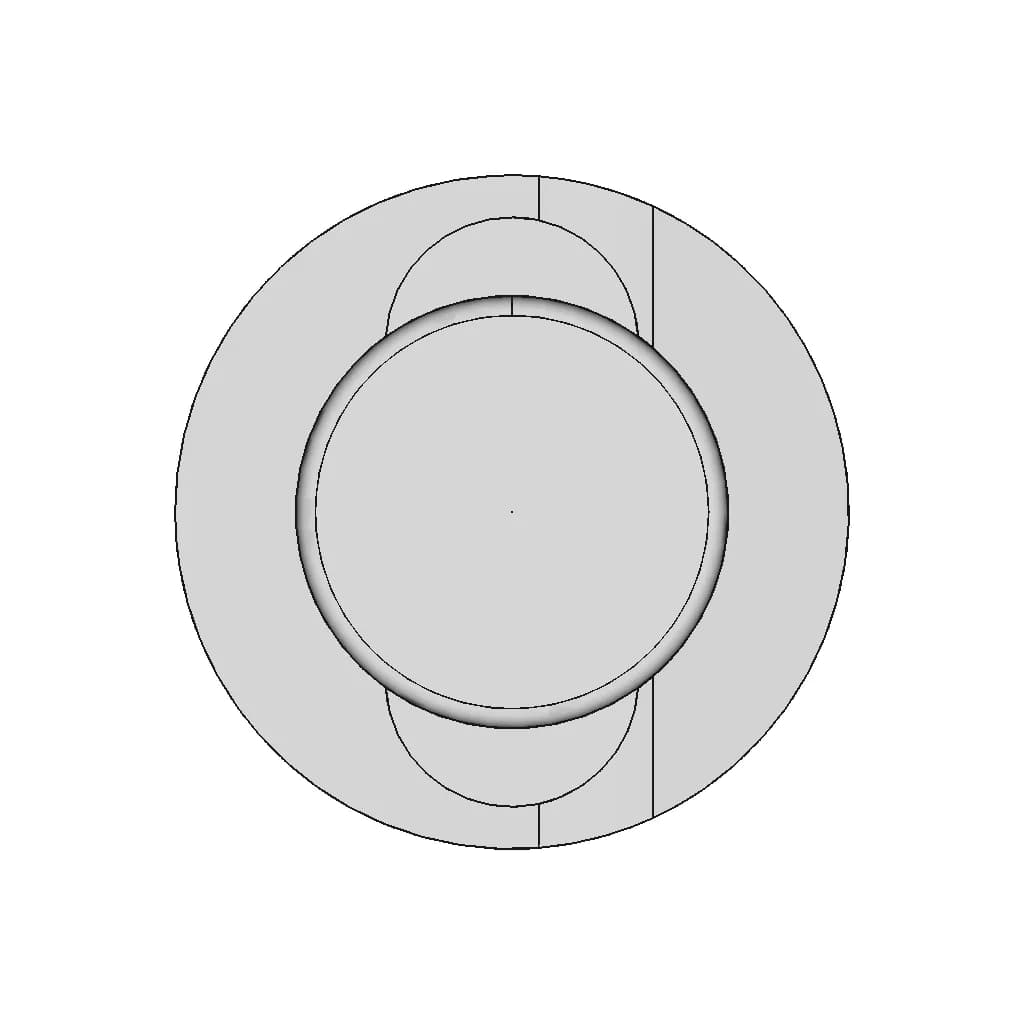 Engine Piston Head Mixed Type | 3D Engineering Design File_270_0_degree_snapshot