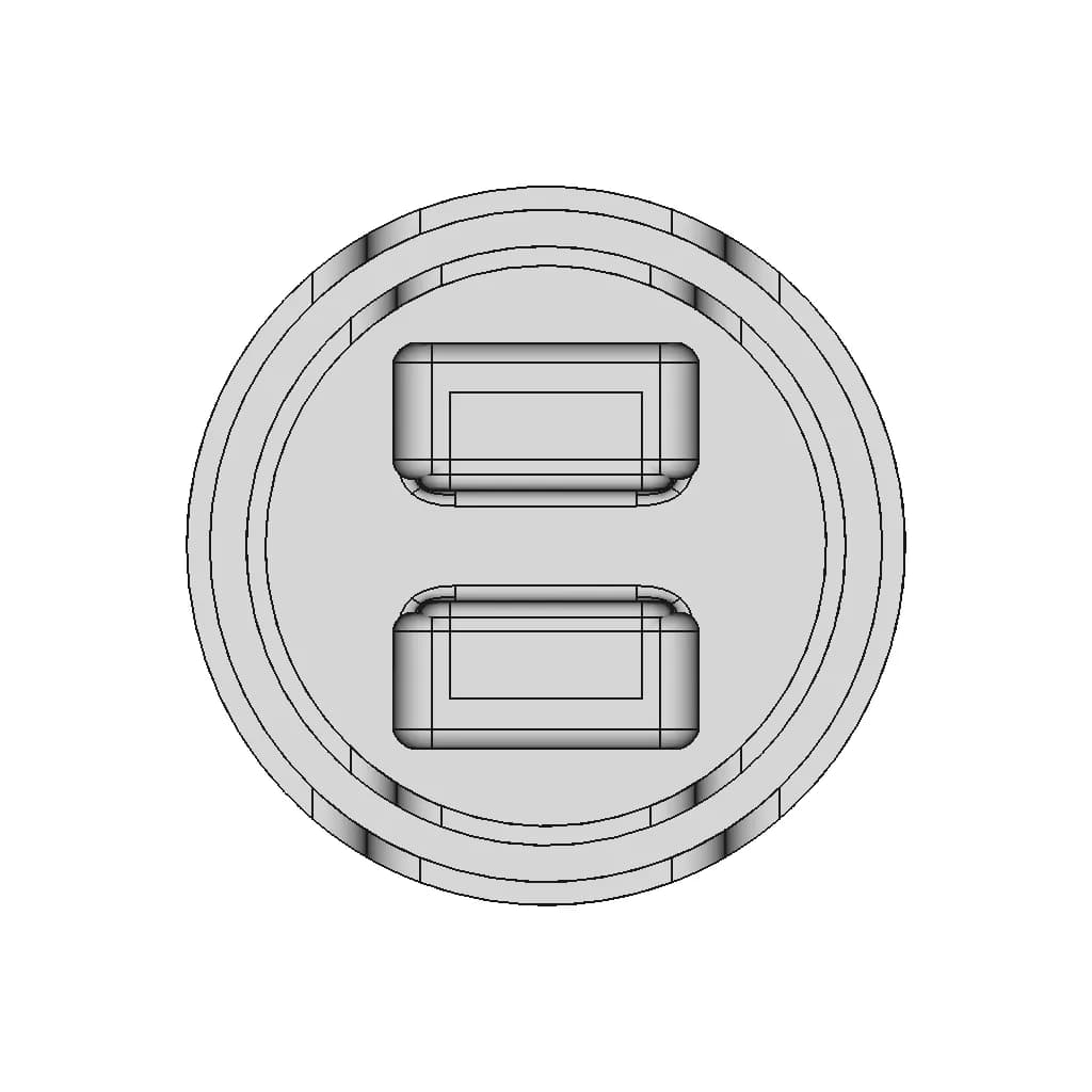 Engine Piston Head Mixed Type | 3D Engineering Design File_90_0_degree_snapshot