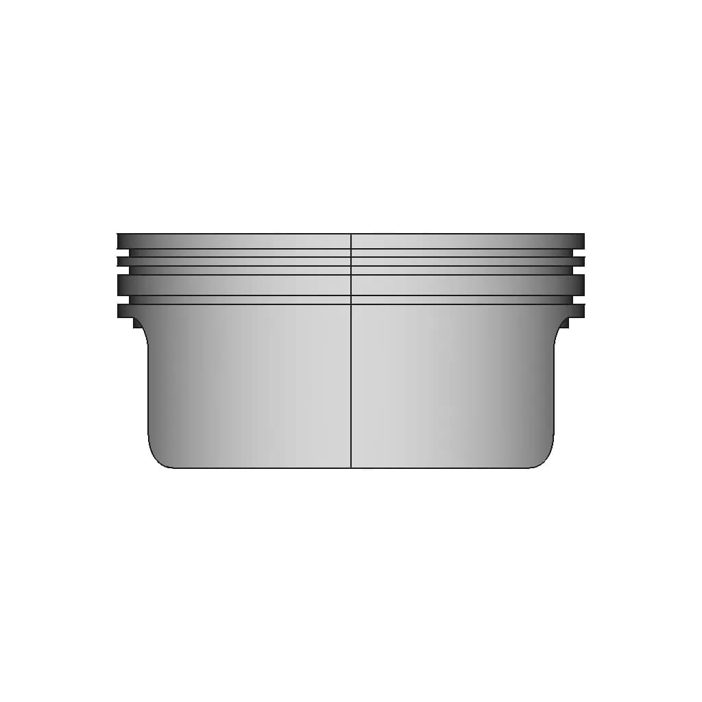 Engine Piston Head Concave Type | 3D Engineering Design File_0_270_degree_snapshot