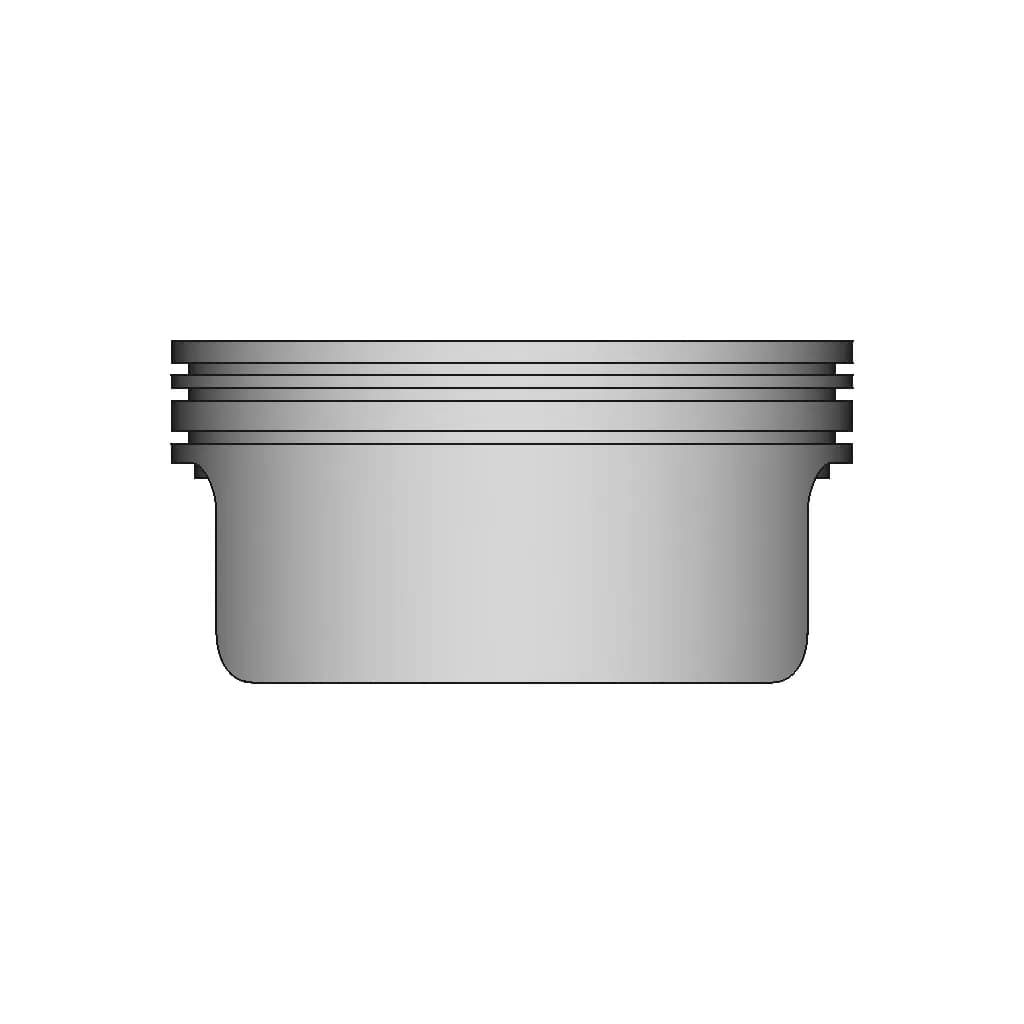 Engine Piston Head Concave Type | 3D Engineering Design File_0_90_degree_snapshot