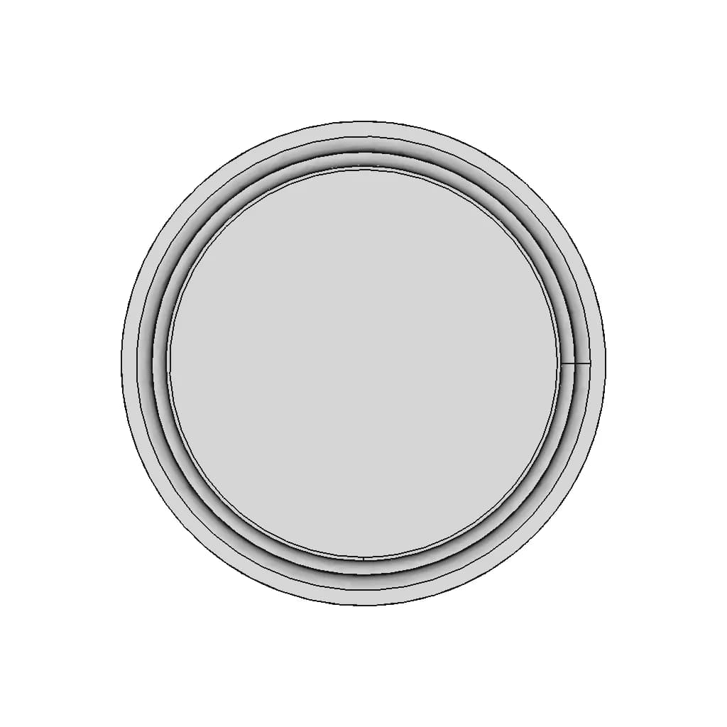 Engine Piston Head Concave Type | 3D Engineering Design File_270_0_degree_snapshot