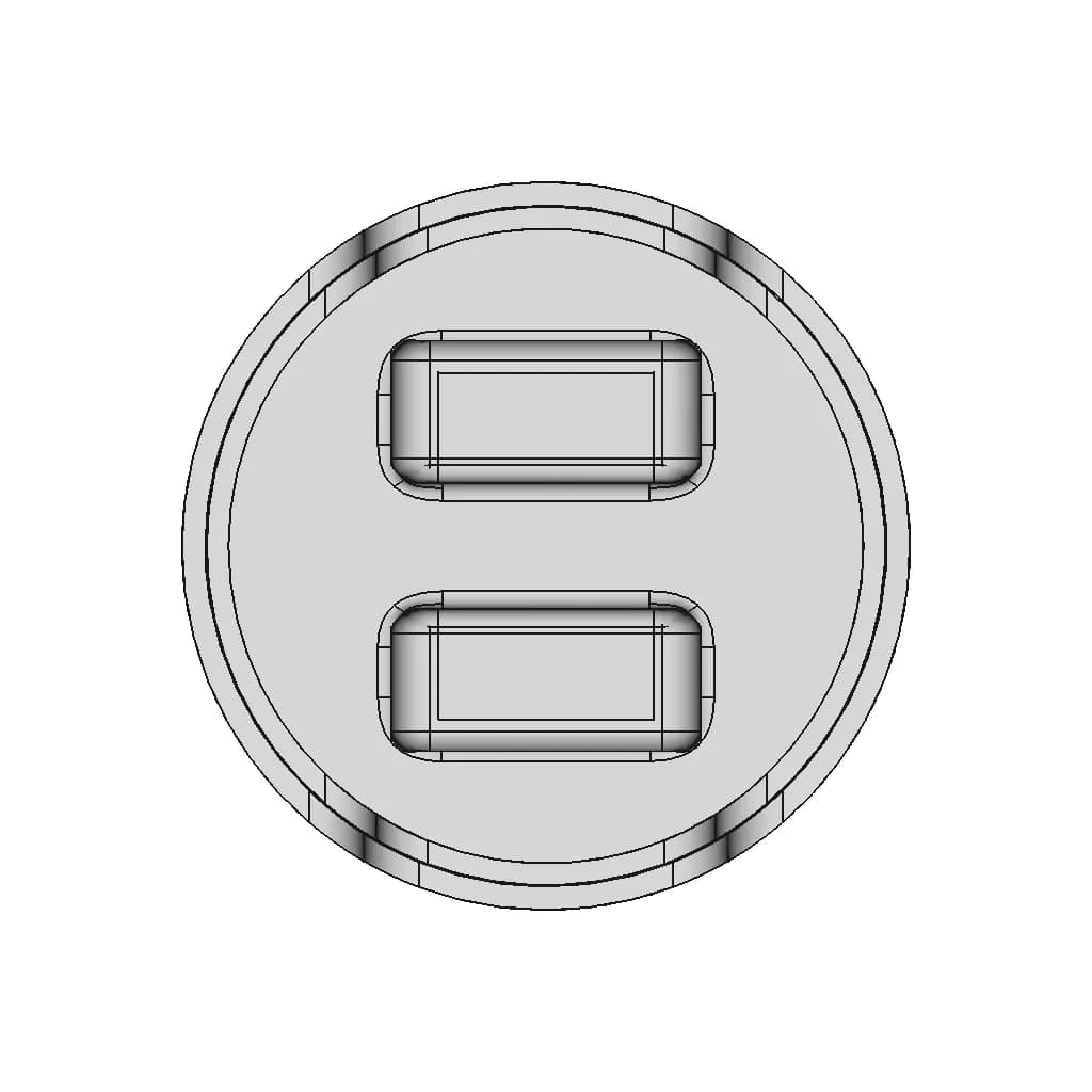 Engine Piston Head Concave Type | 3D Engineering Design File_90_0_degree_snapshot