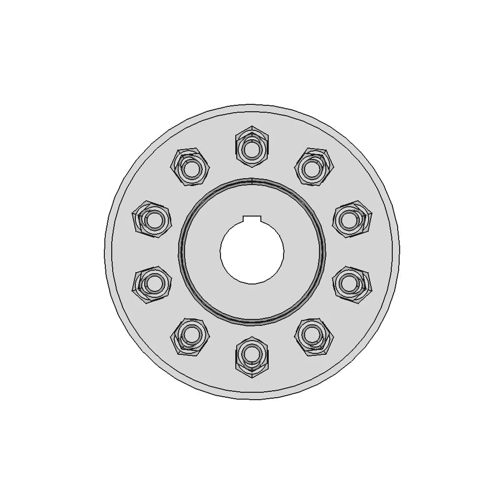 Муфта Мувп 1000 50-1 50-2 Гост 21424-93 - Standard Mechanical Component_0_270_degree_snapshot