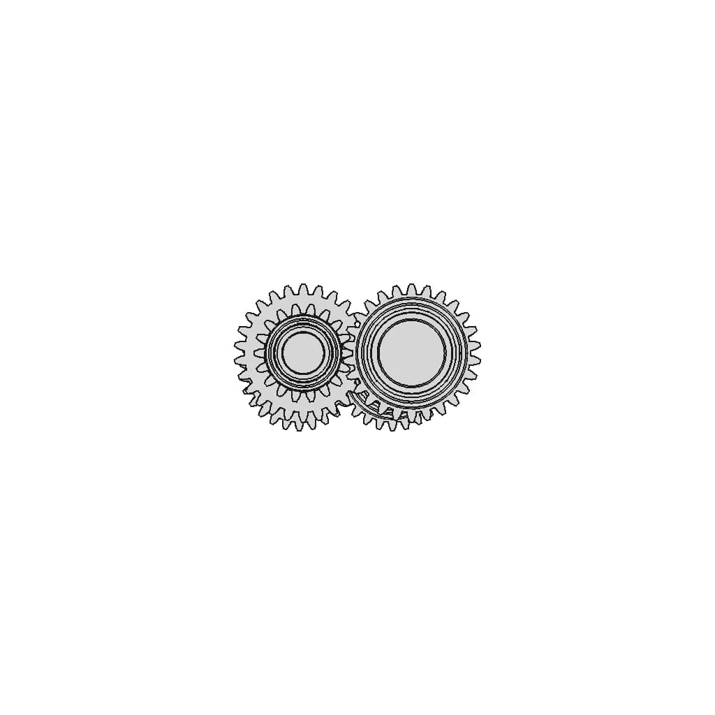 Two Stage Gear System | 3D Engineering Design File_0_90_degree_snapshot