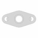 Holset Hx35W Turbo Oil Drain Flange - Downloadable CAD Representation_0_0_degree_snapshot