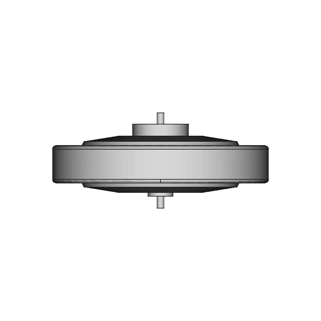 Motorcycle &E-Bicycle Outer Rotor Motor | High-Quality CAD Model_0_0_degree_snapshot