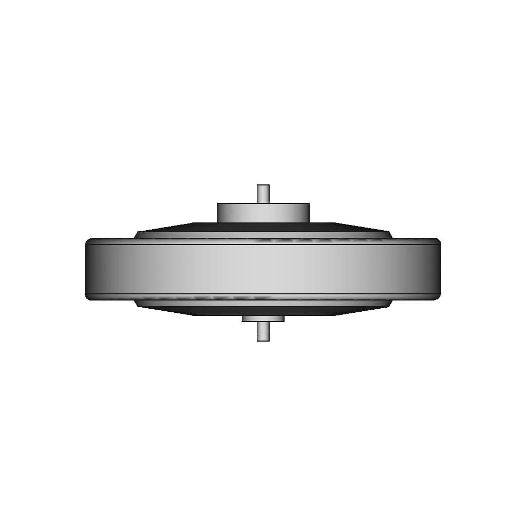 Motorcycle &E-Bicycle Outer Rotor Motor | High-Quality CAD Model_0_90_degree_snapshot