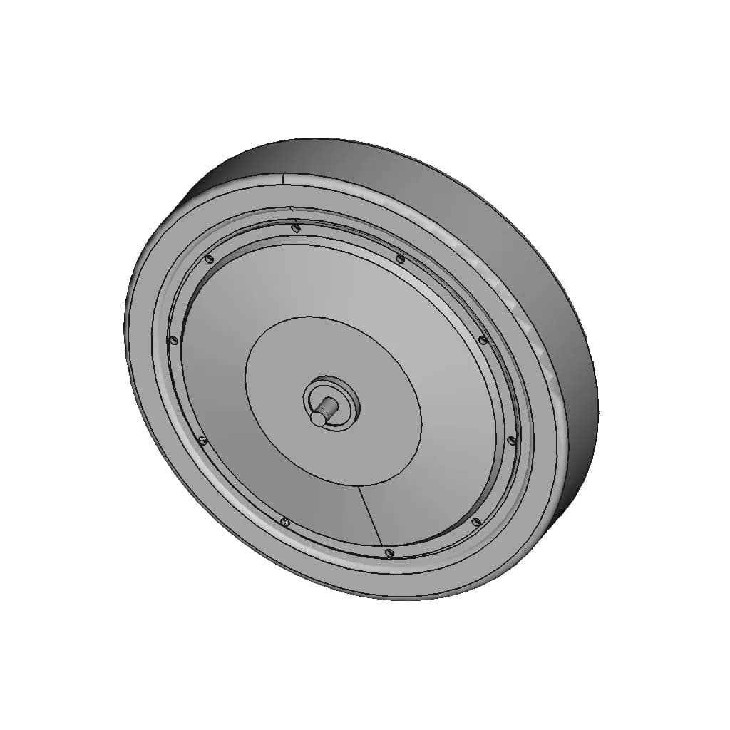 Motorcycle &E-Bicycle Outer Rotor Motor | High-Quality CAD Model_60_30_degree_snapshot