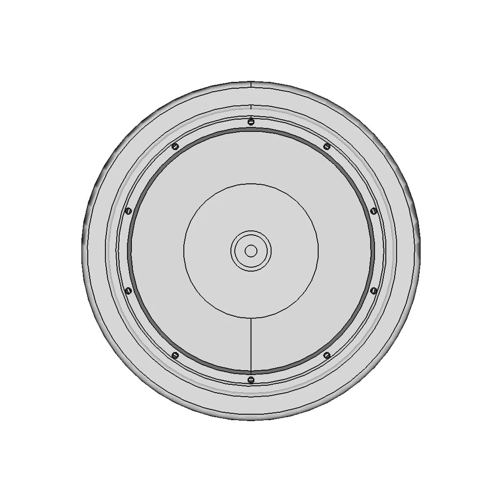 Motorcycle &E-Bicycle Outer Rotor Motor | High-Quality CAD Model_90_0_degree_snapshot