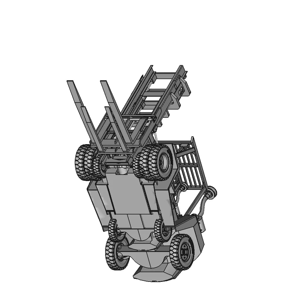 Cat Dp70 Body Cat Dp50 -5 Tonne Fork Spec..Iam | 3D Engineering Design File_60_30_degree_snapshot