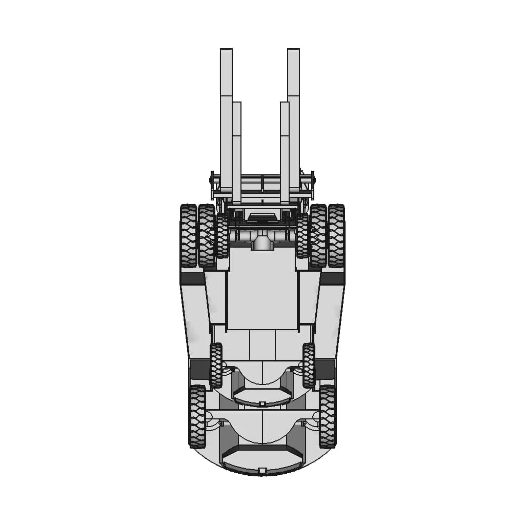 Cat Dp70 Body Cat Dp50 -5 Tonne Fork Spec..Iam | 3D Engineering Design File_90_0_degree_snapshot