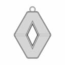 Брелок Для Ключей (Логотип Рено)/Keychain (Renault Logo) - Downloadable CAD Representation_0_0_degree_snapshot