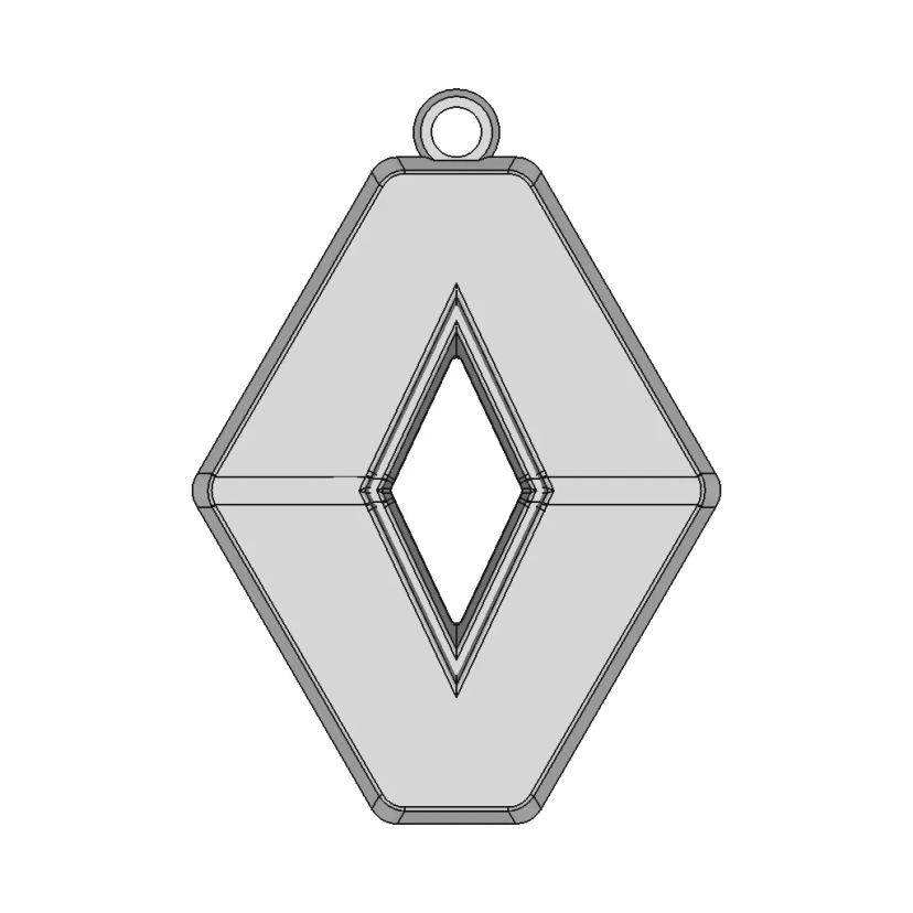 Брелок Для Ключей (Логотип Рено)/Keychain (Renault Logo) - Downloadable CAD Representation