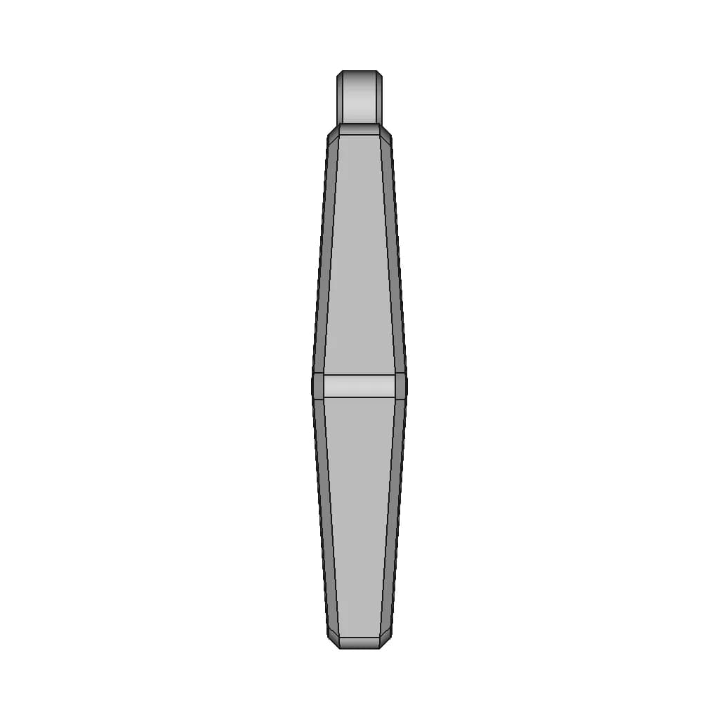 Брелок Для Ключей (Логотип Рено)/Keychain (Renault Logo) - Downloadable CAD Representation_0_90_degree_snapshot