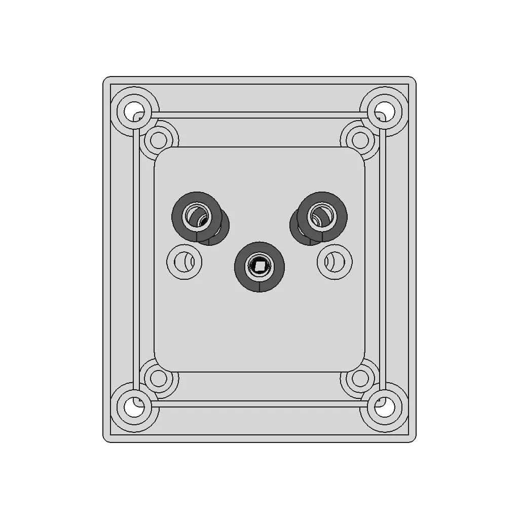 Indian Socket 16 Amp | High-Quality CAD Model_270_0_degree_snapshot