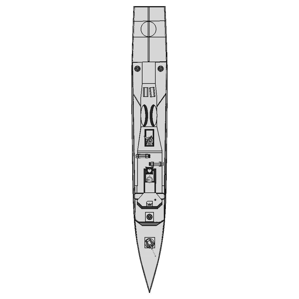 Meko Class Frigate - Downloadable CAD Representation_0_0_degree_snapshot