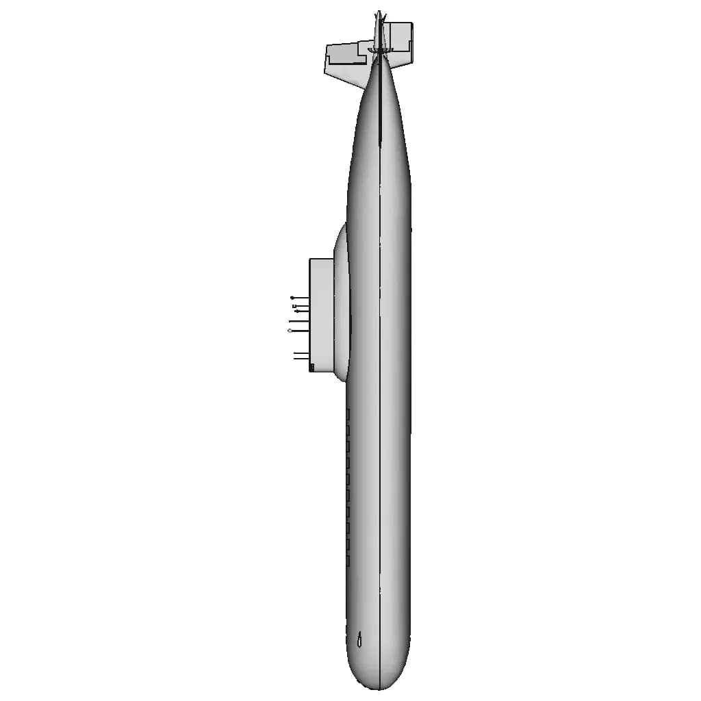Typhoon Class Submarine | 3D Engineering Design File_0_90_degree_snapshot