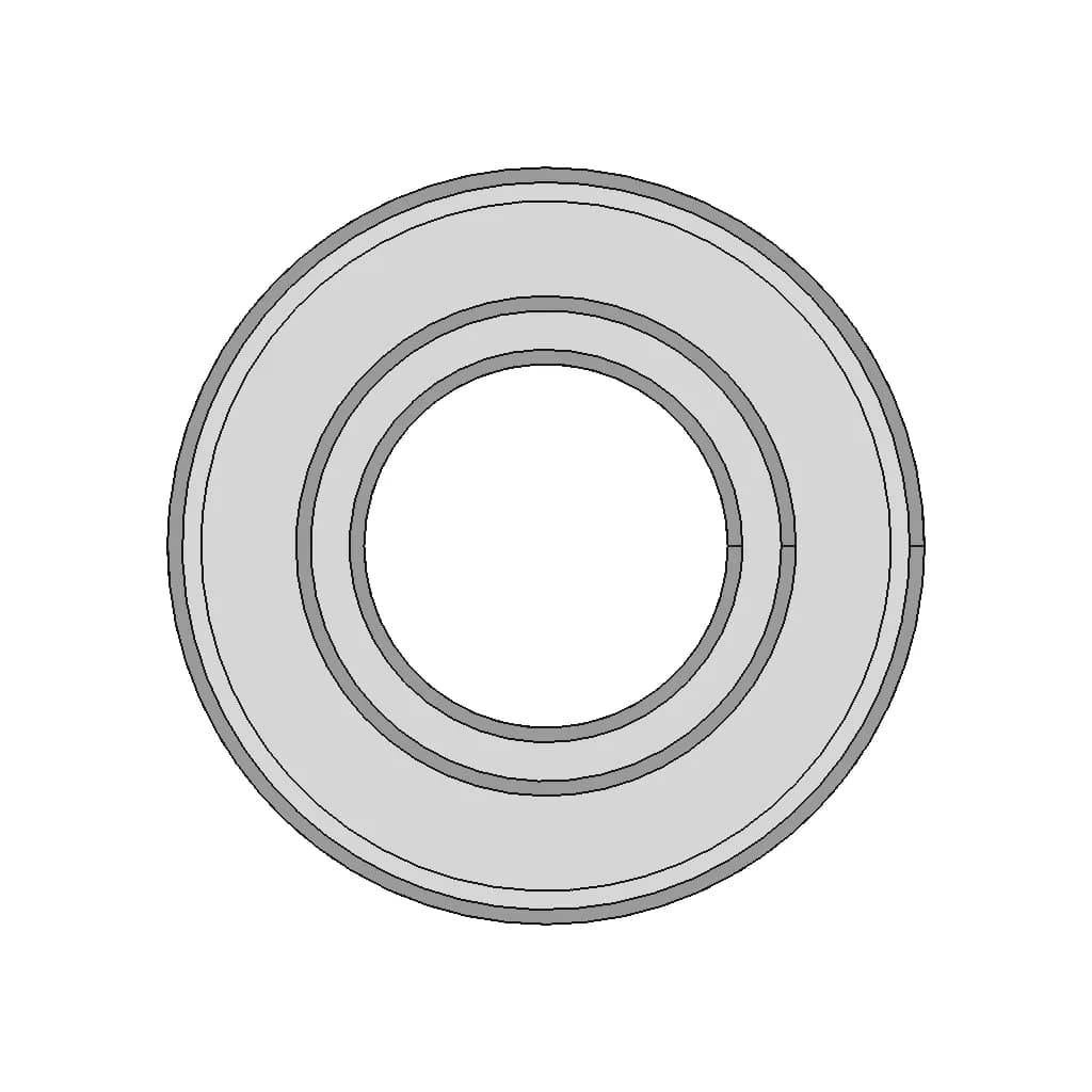 Skf 6205 Deep Grooved Ball Bearing (With Seal And Cages) | High-Quality CAD Model_0_0_degree_snapshot