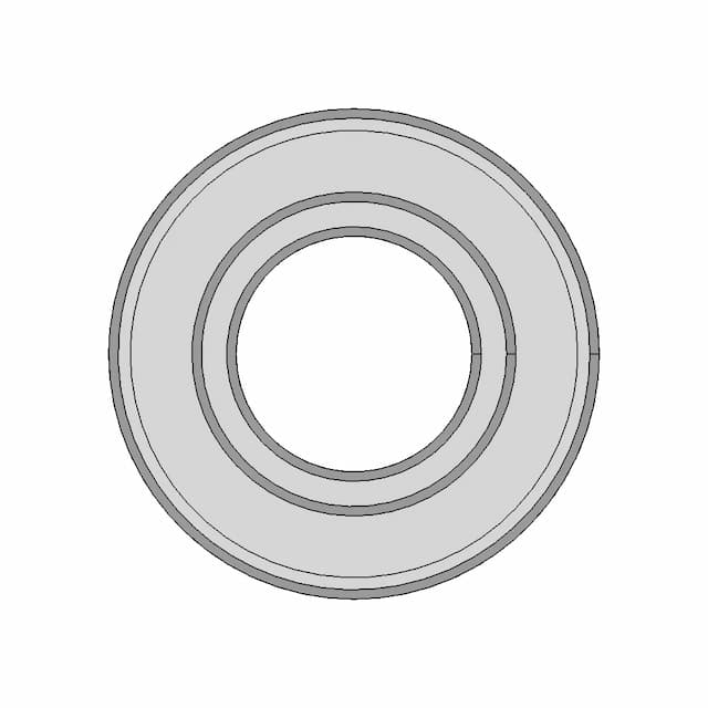 Skf 6205 Deep Grooved Ball Bearing (With Seal And Cages) | High-Quality CAD Model
