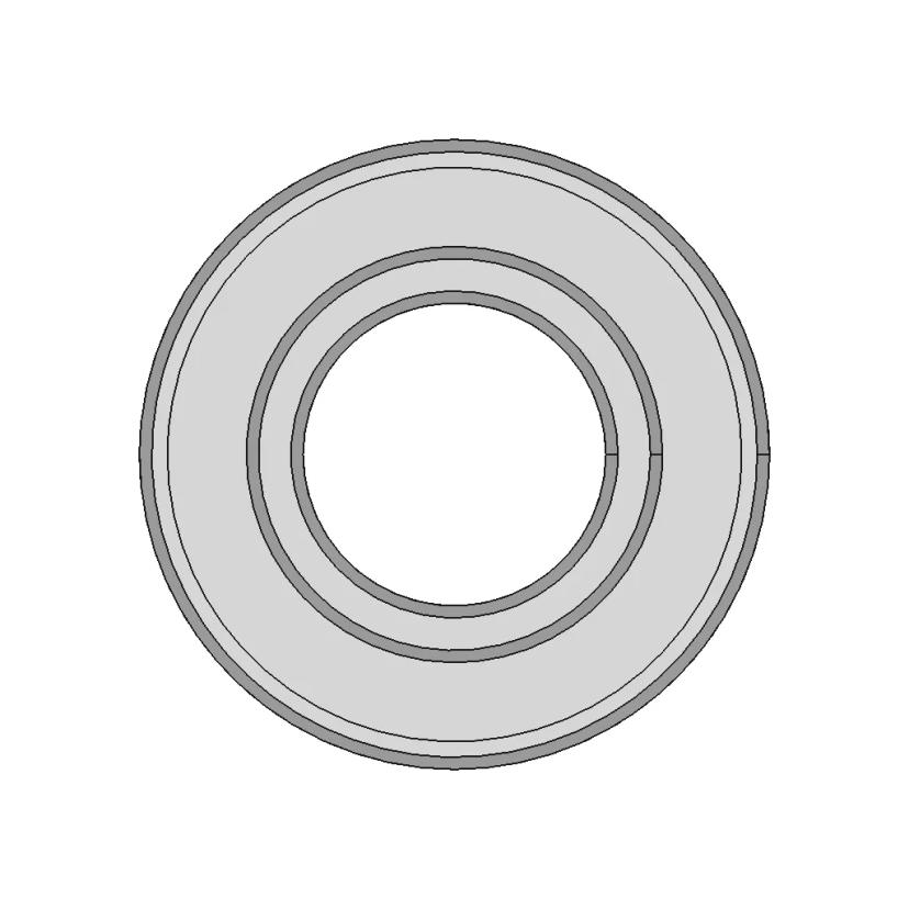 Skf 6205 Deep Grooved Ball Bearing (With Seal And Cages) | High-Quality CAD Model